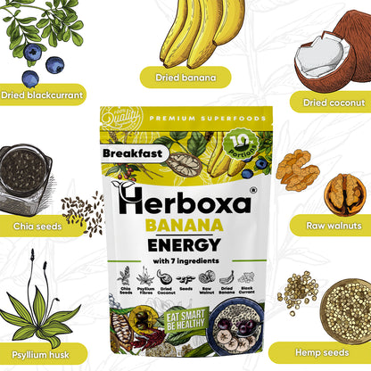 Banana Energy - gezonde “fastfood”-ontbijtmix